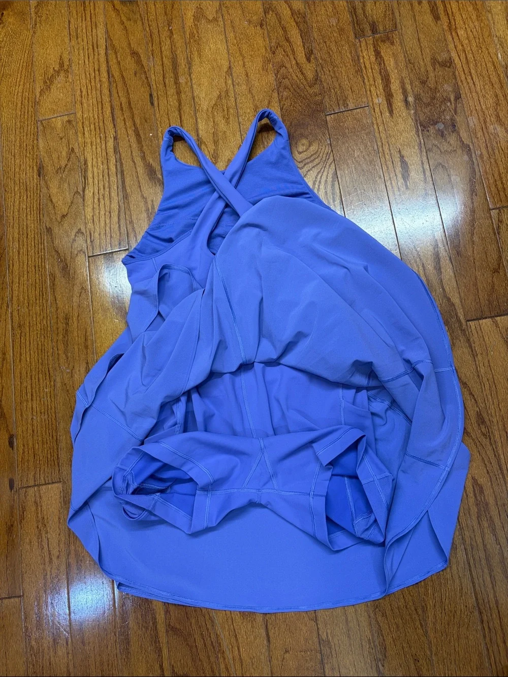 lululemon athletica Lavender Backless Cross-Back Skater Dress